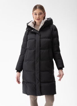 Женский пуховик с капюшоном 