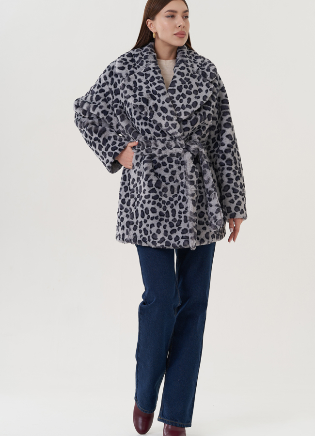 фото Полупальто женское с английским воротником  модель № 25762