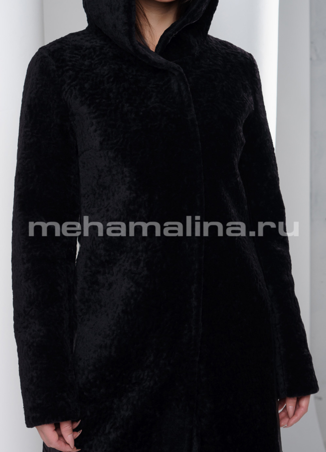 Меховое пальто модель № K-389 универмаг малина