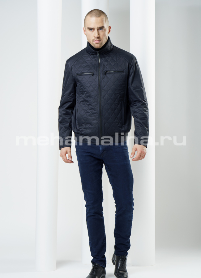 Куртка стеганая, цвет синий модель № KP-98 в рассрочку