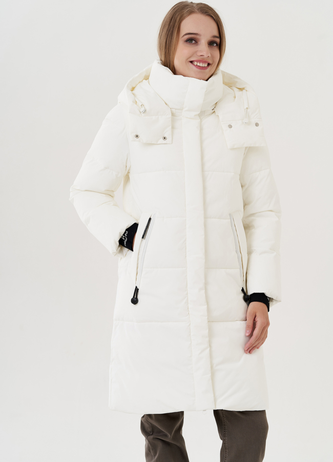 Женский пуховик с капюшоном  модель № 24949 в кредит