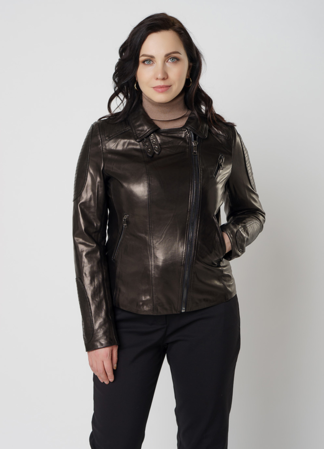 Кожаная куртка - косуха модель № 10634 универмаг малина Кожаная куртка - косуха модель № 10634 универмаг малина