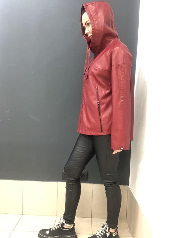 Куртка из эко кожи модель № 582-6 в кредит