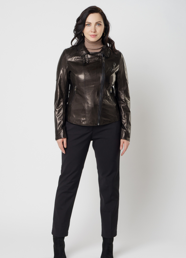 фото Кожаная куртка - косуха модель № 10634 фото Кожаная куртка - косуха модель № 10634