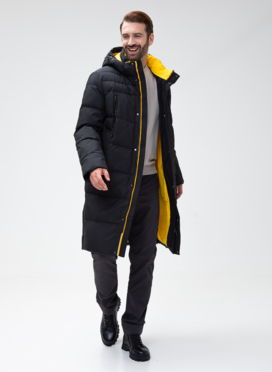 Мужской пуховик с капюшоном 