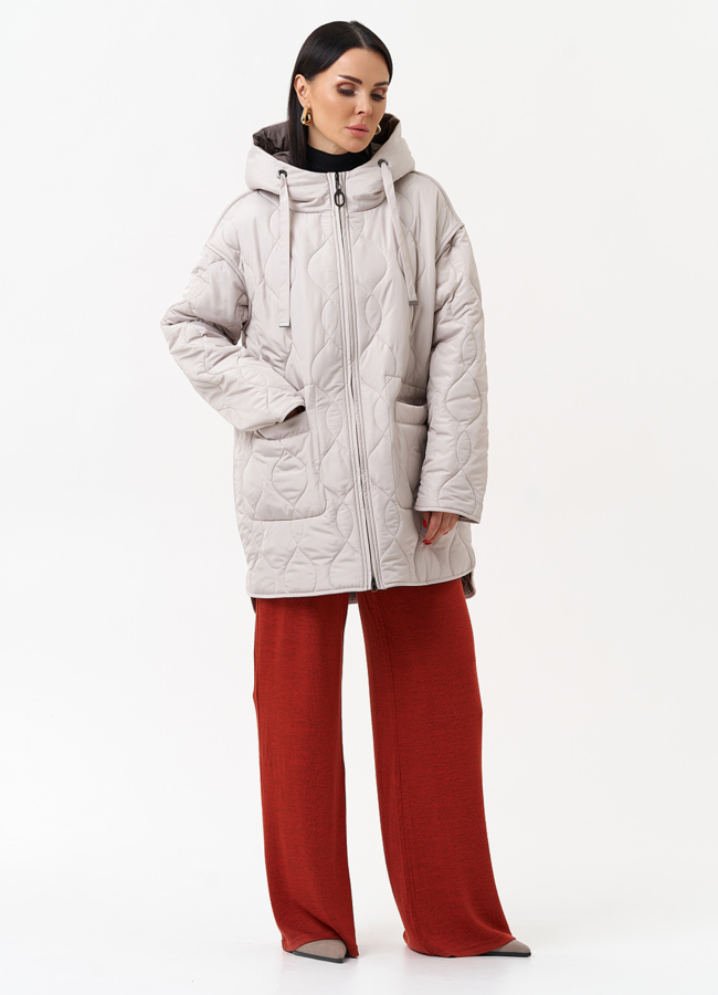 Женская утепленная куртка с капюшоном модель № 29935 в кредит