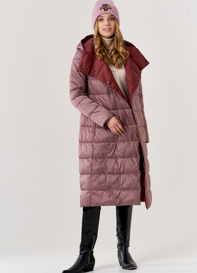 Шапка модель № 8749 меха малина