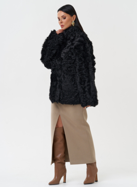 Женская двухсторонняя натуральная дубленка