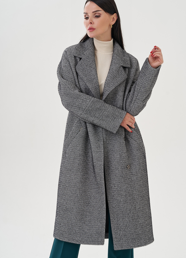 фото  Женское ворсовое пальто  модель № 82088