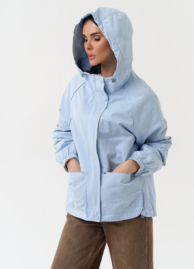 Женская ветровка с капюшоном  модель № 30437 универмаг малина