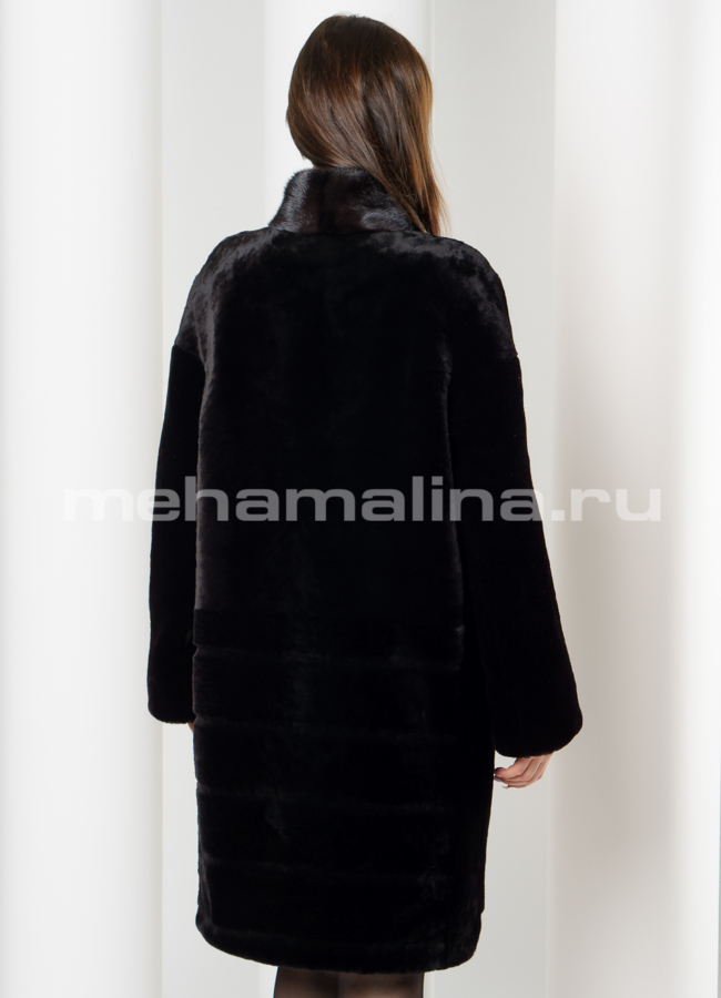 Шуба со стойкой модель № S-611 в кредит