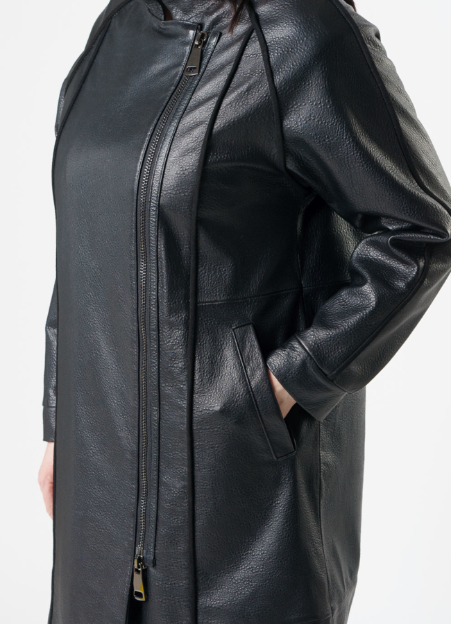 Плащ из натуральной кожи модель № 20545 универмаг малина