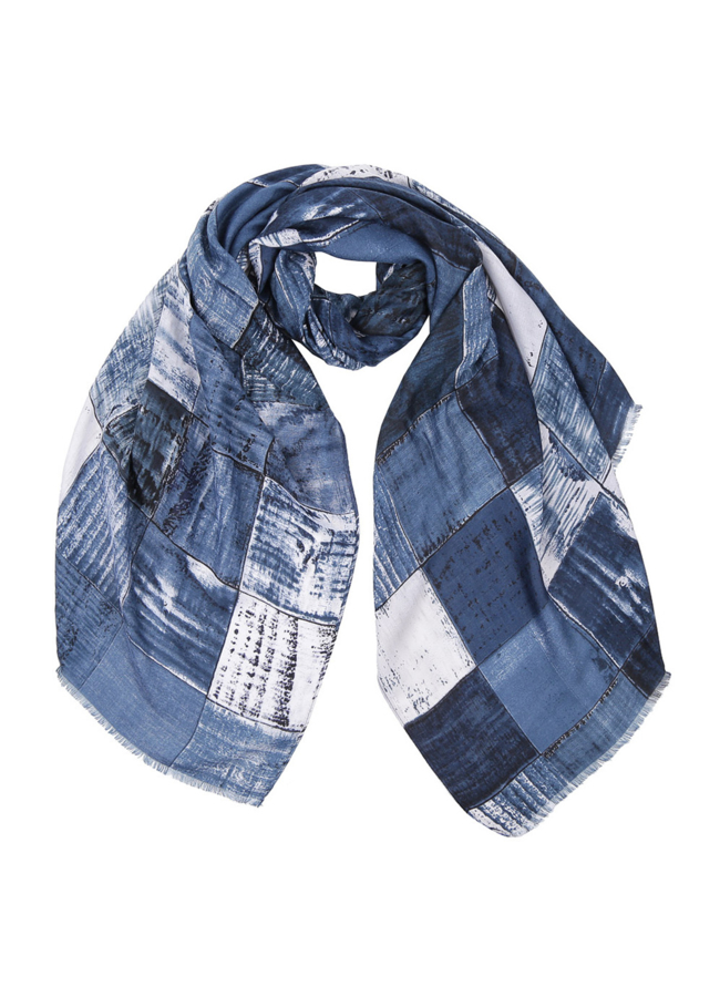 Шарф модель № А-58 меха малина