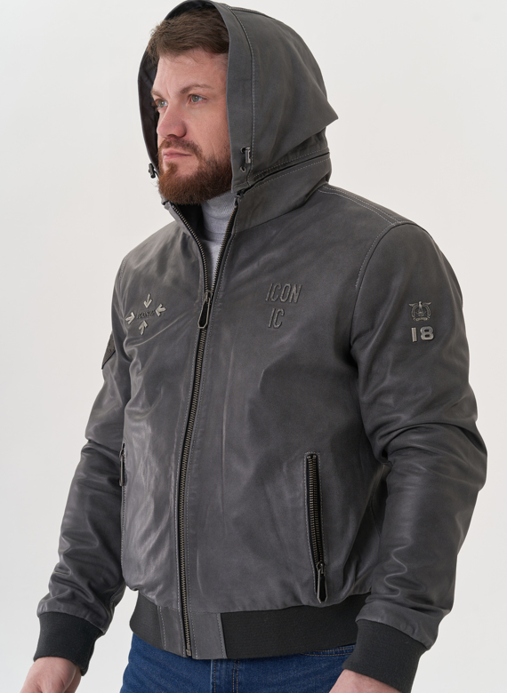 Мужская кожаная куртка 