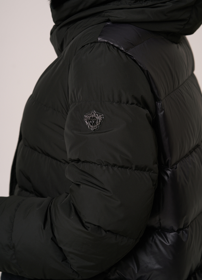 Зимний пуховик DiegoM с капюшоном  модель № Diego-M 704 в рассрочку