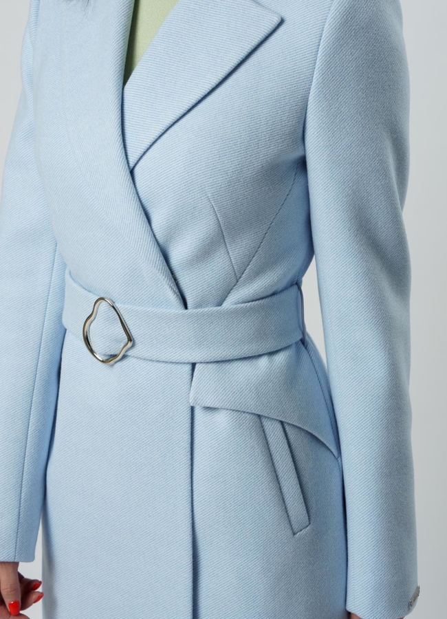 Женское приталенное пальто модель № 049/4 в кредит