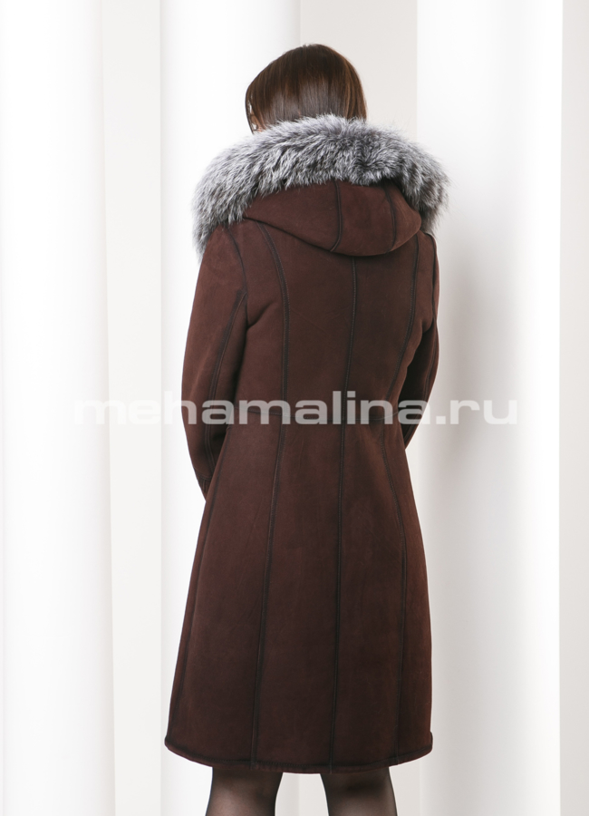 Дубленка с чернобуркой модель № D-161 в рассрочку