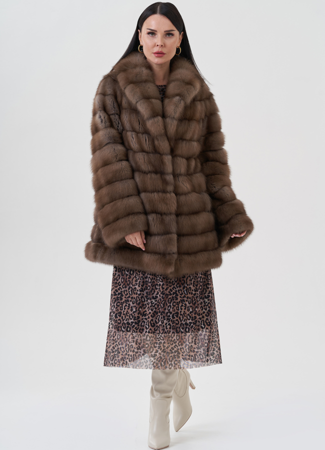 фото Шуба из куницы  модель № 24641