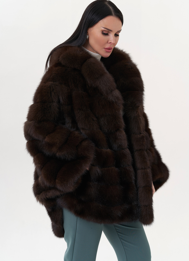 Шуба из куницы  модель № 26173 универмаг малина