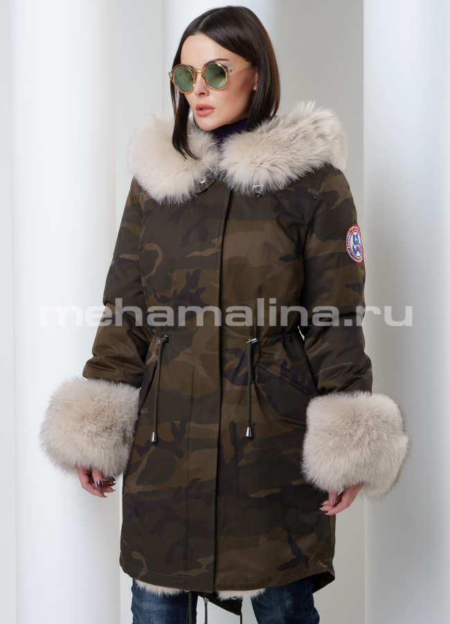Меховая парка Malina siberian wear модель № П-142 универмаг малина