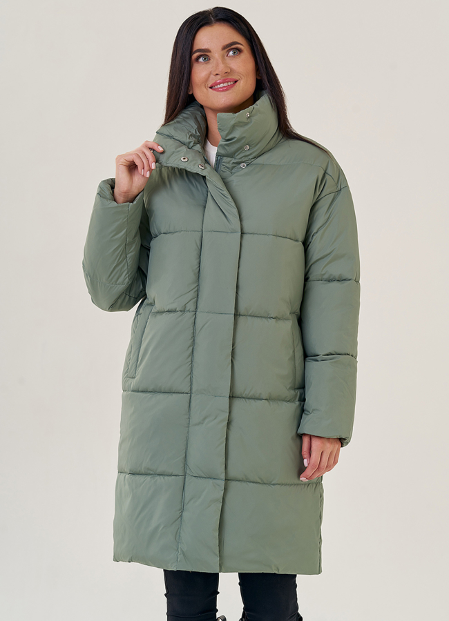 фото Пуховик женский со стойкой модель № 23204