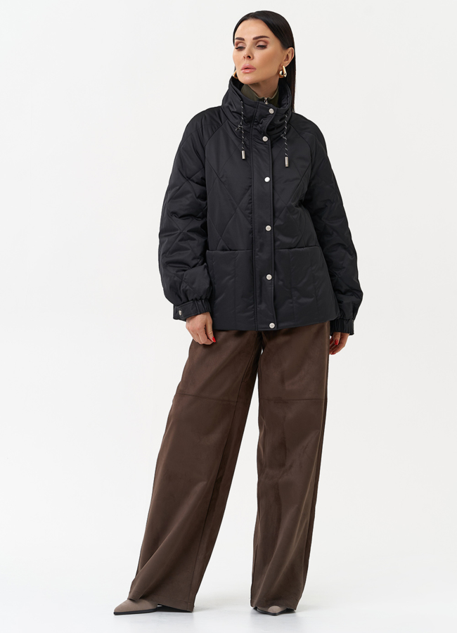 Женская утепленная куртка с воротником стойкой модель № 30035 в кредит