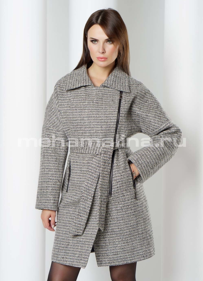 Пальто Aurora на молнии  модель № 409/1 в кредит