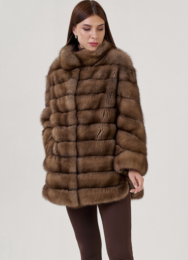 Куртка из куницы модель № 78899 универмаг малина