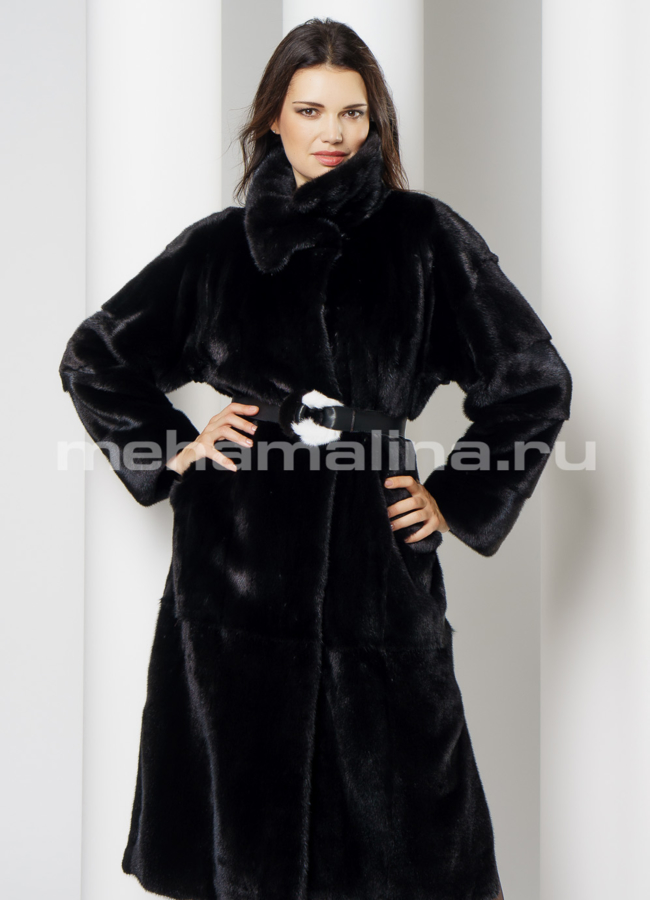 Норковая шуба  модель № S-647 универмаг малина