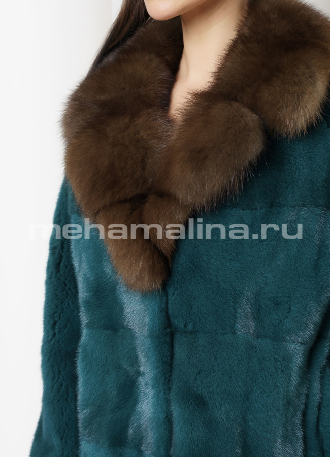 Норковая шуба  модель № S-683 универмаг малина