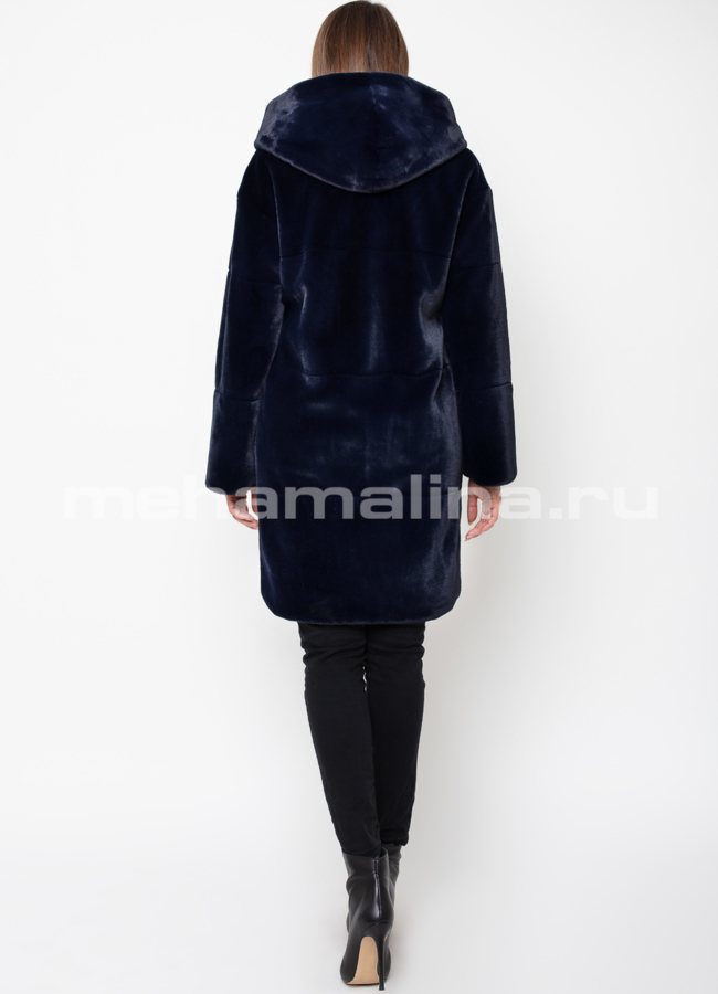 Пальто из эко меха модель № 809 в рассрочку