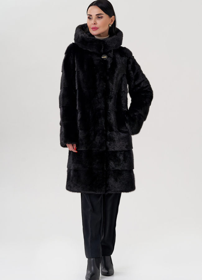 фото Шуба из норки модель № 24728 фото Шуба из норки модель № 24728