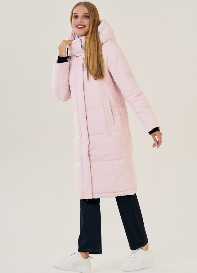 Женский пуховик с капюшоном  модель № 23316 в кредит