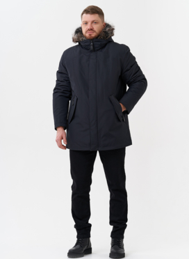 Парка мужская на мехе из волка