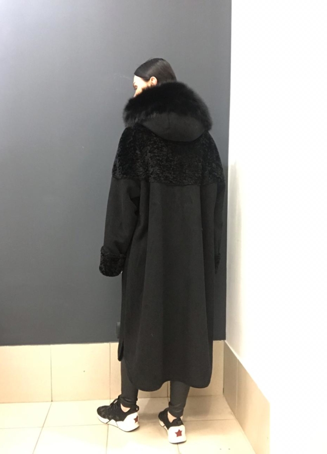 фото Дубленка, цвет черный модель № L17