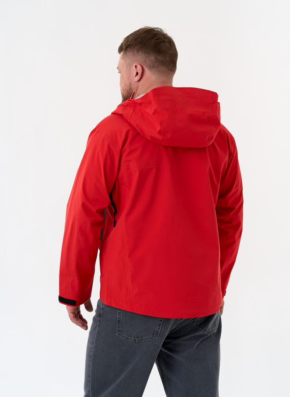 Мужская ветровка красного цвета