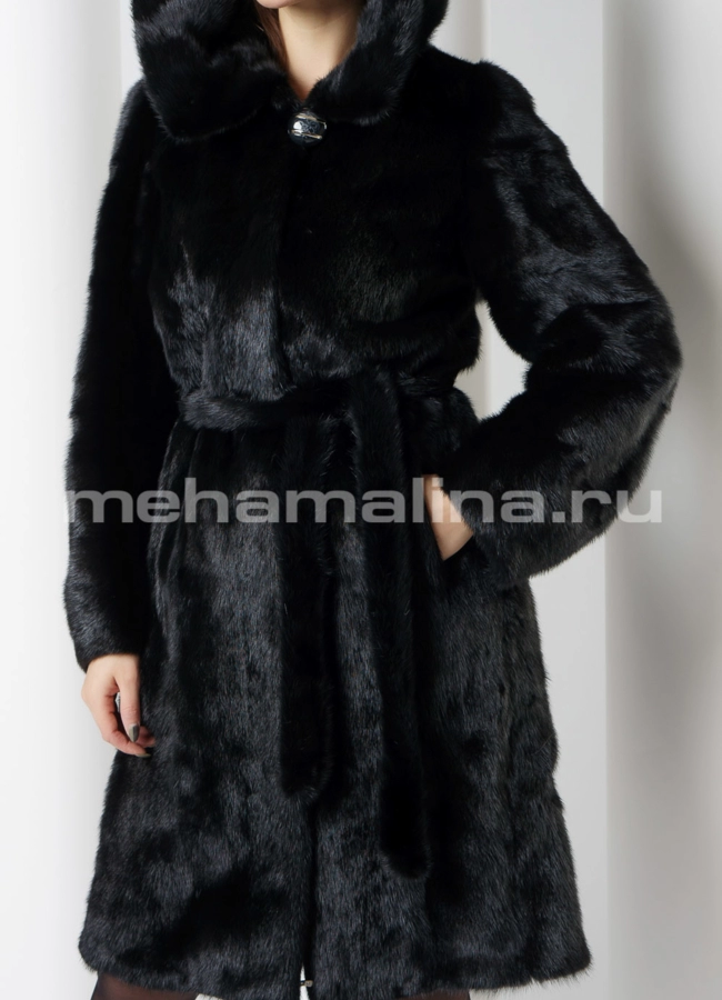 Норковая шуба модель № S-673 универмаг малина