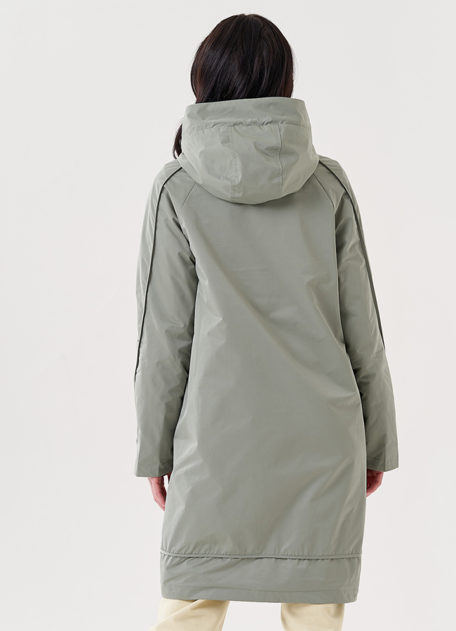 Плащ женский с капюшоном  модель № 24473 универмаг малина