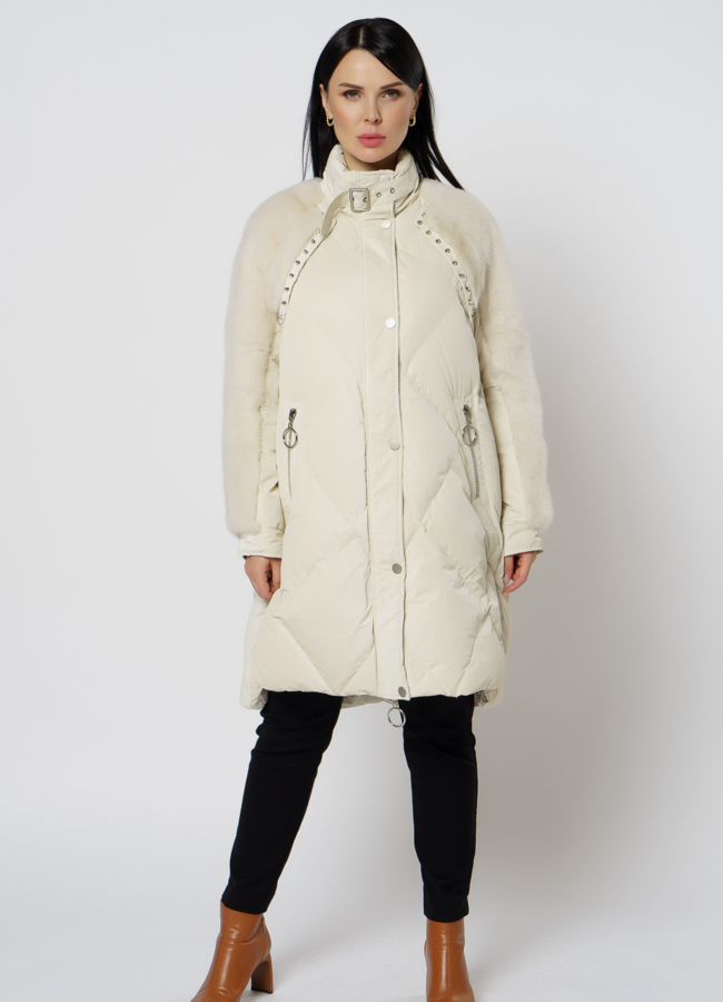 фото Пуховик со стойкой модель № 19-221/1