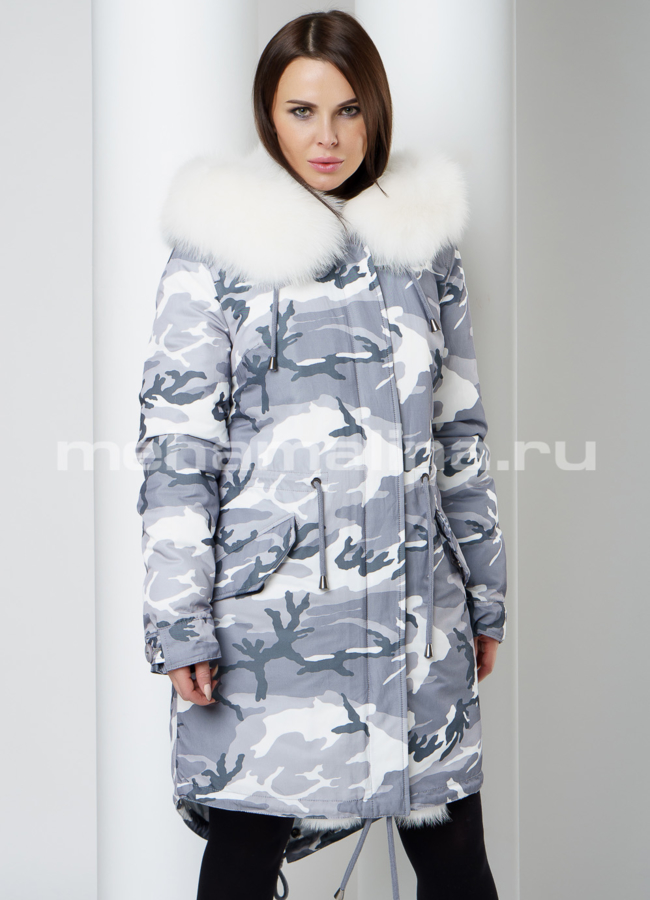Меховая парка модель № П-209 универмаг малина