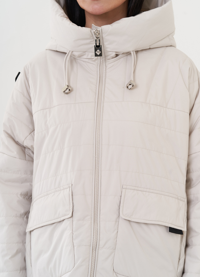 Пуховик с капюшоном модель № 26976 универмаг малина