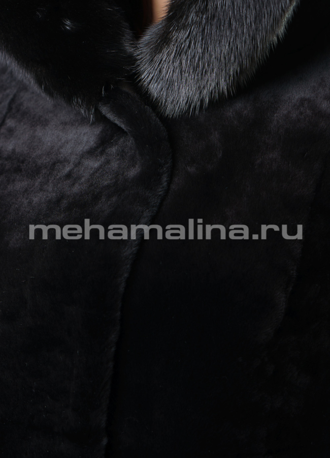 Шуба мутон модель № S-563 универмаг малина