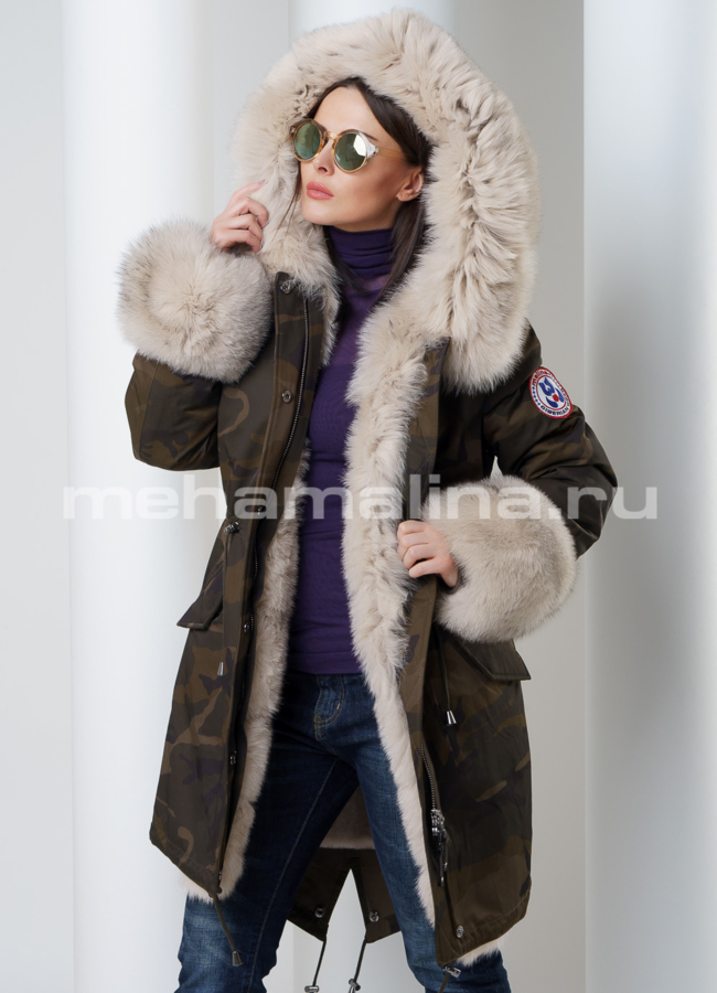 Меховая парка Malina siberian wear модель № П-142 универмаг малина