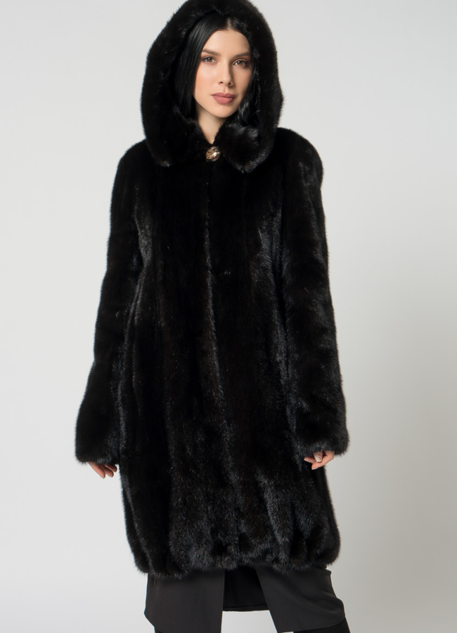 Норковая шуба с капюшоном модель № 25929 универмаг малина Норковая шуба с капюшоном модель № 25929 универмаг малина