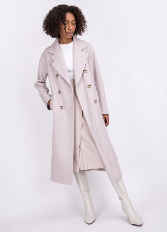 Женское двубортное пальто Electra Style модель № 22420 универмаг малина