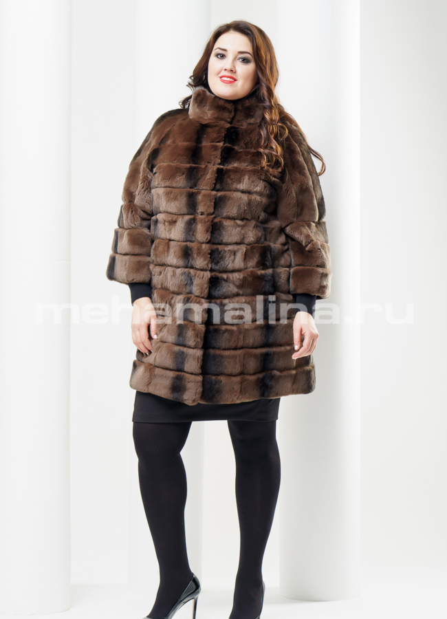Шуба Rex воротник стойка модель № S-422 в рассрочку