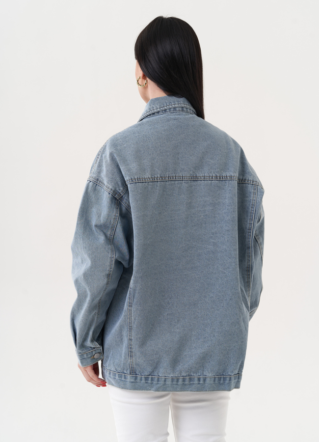 Женская джинсовая куртка из хлопка модель № 27249 универмаг малина Женская джинсовая куртка из хлопка модель № 27249 универмаг малина