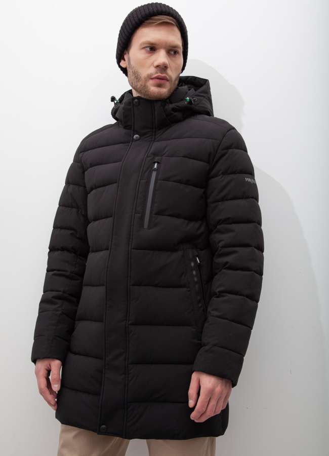 Пуховик мужской зимний с капюшоном модель № 21000 в кредит