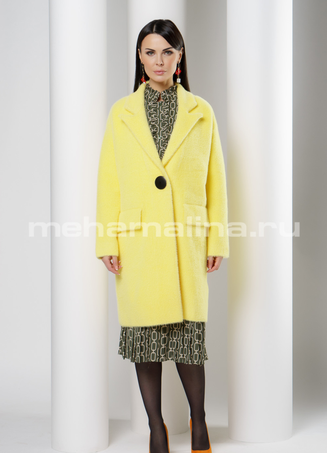 фото Женский кардиган в жёлтом цвете модель № 968