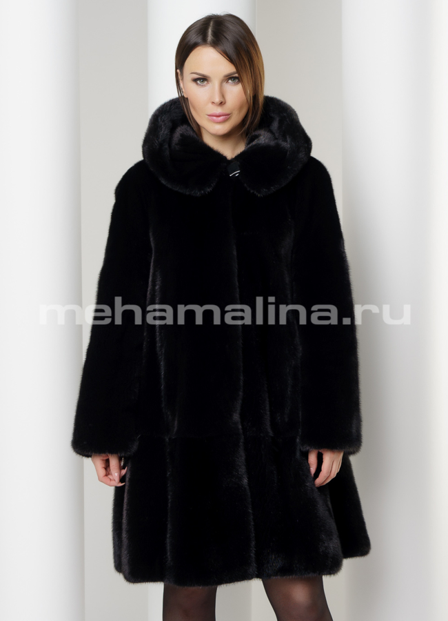 Шуба норка  модель № S-575 универмаг малина